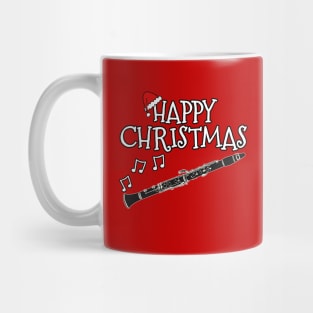 Christmas Clarinet Clarinetist Musician Santa Hat Xmas 2022 Mug